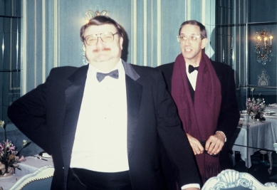 Chef John Bennett & Scott Foster at the Hotel Plaza Athenee dining room, New York City (1984)